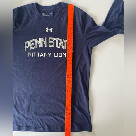 Under Armour Penn State Long Sleeve Shirt Size Small Nittany Lions Navy Logo - Picture 9 of 10